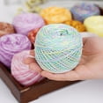 thumbnail image 4 of XmhyTop-A 50g Multicolor Crochet Thread Premium Cotton Thread for Detailed Handwork, Versatile Threadart Crochet Supplies,M10, 4 of 4
