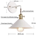 thumbnail image 2 of FSLIVING Macaron Wall Lamp Matte Paint Copper Holder E26 Edison Bulb Dimmable, 2 of 5