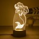 thumbnail image 1 of Figura de dibujos animados de princesa Disney, lámpara de mesa LED 3D de Hada de Tinkerbell, lámpara óptica de figura de acción, juguetes, decoración de cabecera, regalo, 1 of 4