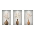 thumbnail image 6 of LAMIRO Set of 3 Art Wall Decals Removable 3D Vases Plant Wall Stickers Diy Peel And Stick Mural Decoration 3D Wall Art, 6 of 7