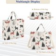 thumbnail image 6 of FORMRS Womens Corduroy Tote Bag Crossbody Shoulder Handbag with Pocket, Christmas Plaid Deer, 6 of 7
