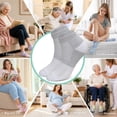 thumbnail image 6 of LOFIR Bamboo Viscose Diabetic Socks for Women Men - 5 Pairs Wide Non Binding Neuropathy Socks, Seamless Loose Cushion for Swollen Feet, Size 9-11, 6 of 6