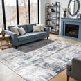 thumbnail image 4 of SONORO KATE 4'x6' Area Rugs for Living Room, Machine Washable Modern Abstract Non Slip Soft Indoor Area Carpet, Navy/Gray, 4 of 7