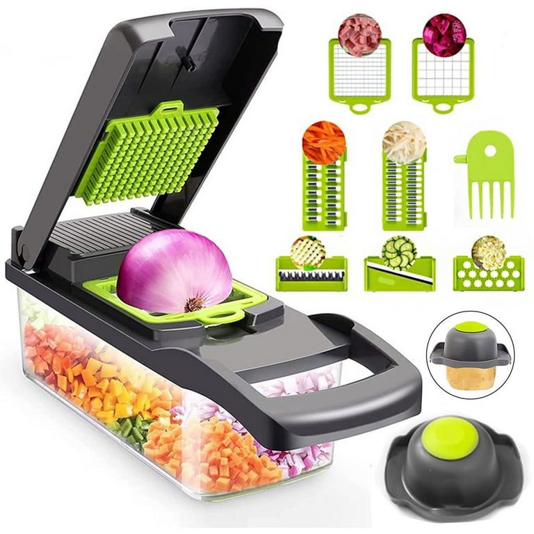 12-in-1 Food Vegetable Cutter Salad Chopper,Multifunctional Onion