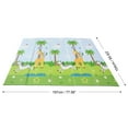 thumbnail image 4 of Fantasy Fields Safari Animal Soft Foam Baby Crawling Mat, Blue/White, 4 of 16