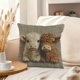 thumbnail image 5 of Uuiauoio Linen Pillow Cover Decorative Sofa Cushion with Imitation Embroidery Print, Soft Textured Throw Pillow for Living Room, Bedroom, and Home Decor Accent, 5 of 7
