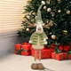 thumbnail image 4 of Adornos navideños, adornos navideños, regalos navideños, decoración navideña, reno de cuatro patas de tela verde, postura de pie, muñeco de reno navideño, muñeco de alce, 4 of 7