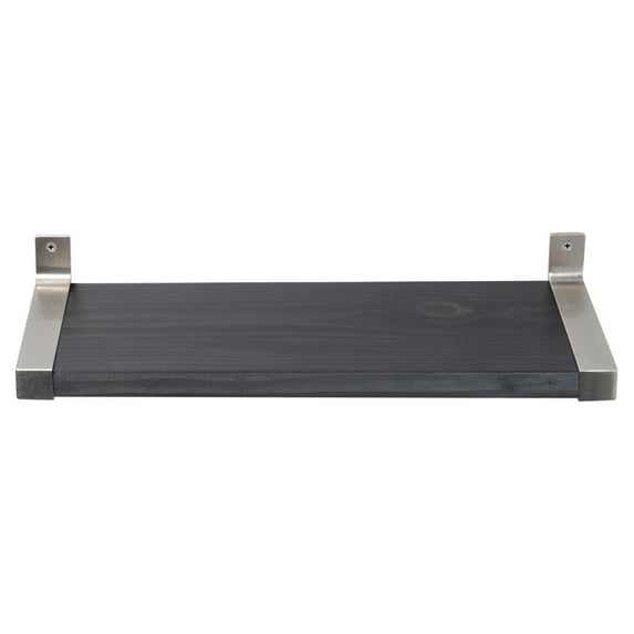 Modern Ebony Wall Shelf 7.75'' x 30''