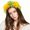 Yellow, variant on siminsem Women's Adjustable Rhinestone Crown Headband Tiara Wedding Bridal Hair Accessories Flower Headpiece for Holiday Party Travel Beach Photography Boho Halo 1 Pack, Yellow,One Size
