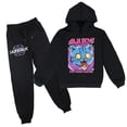 thumbnail image 1 of Demon Pop Hunters Movie Hooded Sweatshirt Set,Rumi,Mira Zoey Kids Long Sleeve Sweatshirt,Saja Boys, Huntrix Tshirt, Gift for Fans, 1 of 4