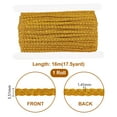 thumbnail image 2 of Filigree Corrugated Lace Ribbon Wave Shape for Clothing Accessories Gold 1/4 inch(8mm) 17.5 yards/set, 2 of 6