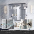 thumbnail image 6 of ANGELES HOME 40 in.×30 in.H Copper-Free Mirror Medicine Cabinet with Beveled Mirror Door and Open Shelf Set, Recessed or Surface Mount, 6 of 11
