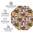 thumbnail image 3 of Naloa Cute Cat Leather Coasters for Drinks, Durable Drink Coasters 4 Set for Tabletop Protection, Luxurious Home Décor and Housewarming Gift ( {designName})Octagon, 3 of 6