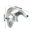 thumbnail image 2 of Fête Halloween Fête 9 Fête Halloween Fête 9 Fête Halloween Fête 9 Fête Halloween Fête 9 Fête Halloween Fête 9 Disco Demi-Visage Accessoire de Fête Lueur, 2 of 3