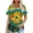 BC-Multicolor, variant on Back Packs Sales for School BiZtdJrK Summer Top for Women Casual Crewneck Short Sleeve Tshirts Fashion Rainbow Print Pleated Tunic Blouse Loose Hem Shirt Multicolor XXL