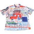 thumbnail image 2 of Camisa De Verano Para Hombre Camisa De Hombre Con Patrón De Grafiti Elástico Cómodo Para La Oficina Para El Club ANGGREK Otros, 2 of 8