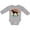 AC-Heather Grey, variant on Inktastic Vizsla Dog Retro Sunset Boys or Girls Long Sleeve Baby Bodysuit