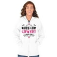 thumbnail image 3 of Cowgirls Dont Cry Pretty Southern Zip Hoodie Sweatshirt Women Brisco Brands S, 3 of 5