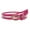 Hot Pink, variant on Women's  1" (25 mm) Color-Trimmed Patent Leather Transparent Clear Jelly Belt