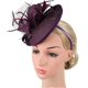 thumbnail image 4 of Diadema de malla KAIYANG con flores para el pelo rosa y morado, 4 of 5