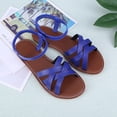 thumbnail image 4 of Zapatos para Sandalias Playa Cómodas Puntera Abierta Correa Elástica en El Tobillo Mujer, 4 of 9