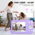 thumbnail image 6 of W & O Q3 Portable 16x Digital Zoom 48 MP CCD Point & Shoot Digital Camera with 32GB SD Card, Purple, 6 of 7
