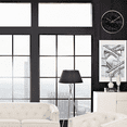 thumbnail image 5 of Reloj de pared impermeable redondo retro interior/exterior con termómetro, reloj de pared de cuarzo decoración del hogar/patio, 5 of 5