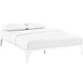 thumbnail image 1 of Modway Ollie Cadre de Lit Plateforme Moderne en Acier Format Grand, Base de Matelas avec Lattes de Soutien, Blanc, 1 of 4