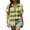 D Multicolor, variant on Plaid Shirts for Women Short Sleeve Button Down Shirt Casual Classic with Pocket Smocked Shirts Womens Summer Tops