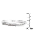 thumbnail image 3 of Primal Silver Sterling Silver Rhodium-plated Polished with Safety Hinged Child's Bangle, 3 of 5