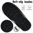 thumbnail image 6 of CHICVOMEY Men's Suede Moccasin Slippers with Faux Fur Lining Indoor&Outdoor Winter House Slippers for Men, 6 of 10