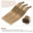 thumbnail image 5 of SEGO I Tip Hand-Tied Human Hair Extensions Cold Fusion Off Black 100 Strands Soft Straight Remy Hair Pre Bonded Stick Shoelace Tips, 5 of 9