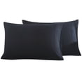 thumbnail image 1 of 1 Pair Pillow Cover Solid Color Soft Breathable Pillow Sham Bed Pillowcase, 1 of 10