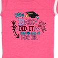 thumbnail image 4 of Inktastic My Daddy Did It and He Did It for Me with Graduation Cap Girls Baby Bodysuit, 4 of 5