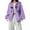 Purple, variant on Fiaer Girl's Bow Zip up Hoodie Sweatshirts Drop Shoulder Athletic Jacket with Pockets,Size 3-12 Years Purple 90