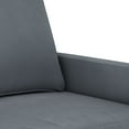 thumbnail image 6 of vidaXL 2 Piece Sofa Set with Cushions Dark Gray Velvet, 6 of 7