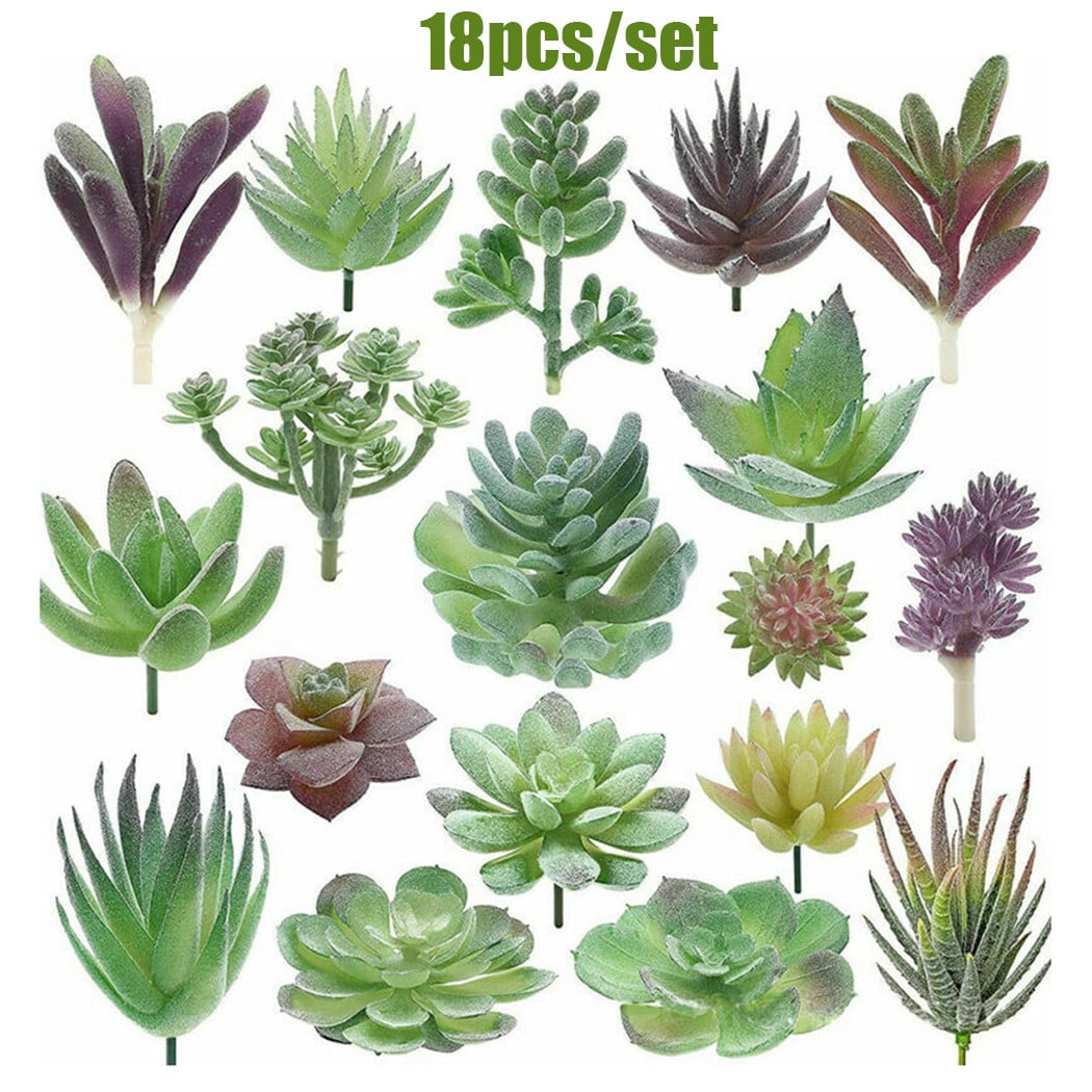 18 PCS Artificial Succulents Fake Realistic Faux Succulents Plants Unpotted Bulk Home Decor Arrangement Indoor Outdoor Decorations 18 PCS Artificial Succulents Fake Realistic Faux Succulents Plants Unpotted Bulk Home Decor Arrangement Indoor Outdoor Decorations