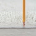 thumbnail image 2 of Tayse Jersey Shag Shag Area Rug JRS1000 Transitional White Single-Color Flat 5' 3" x 7' 3" Rectangle, 2 of 2