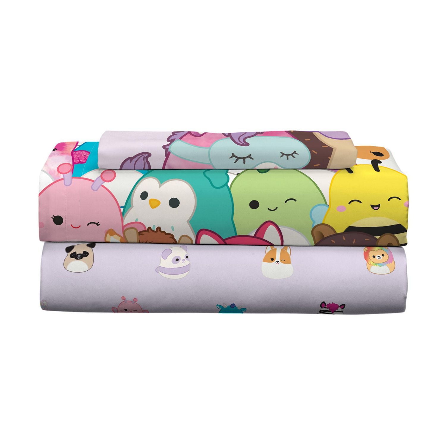 Squishmallows "Mallow Dreams" Twin Sheet Set, Squishmallows Twin Sheet Set