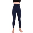 thumbnail image 1 of Leggins para hombre, cintura alta, compresión, control de barriga, azul marino, talla M, 1 of 7