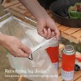 thumbnail image 3 of Estante de bolsa de basura de mesa simple de acero inoxidable para fiestas de picnic al aire libre para acampar, 3 of 9