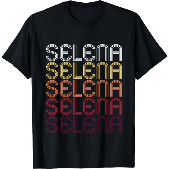 Selena Retro Wordmark Pattern - Vintage Style T-shirt
