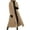 Khaki, variant on APEXFWDT Women Wool Blend Pea Coat Shawl Collar Winter Cardigan Outerwear Jacket Plus Size Fashion Long Trench Jacket Elegant Overcoat