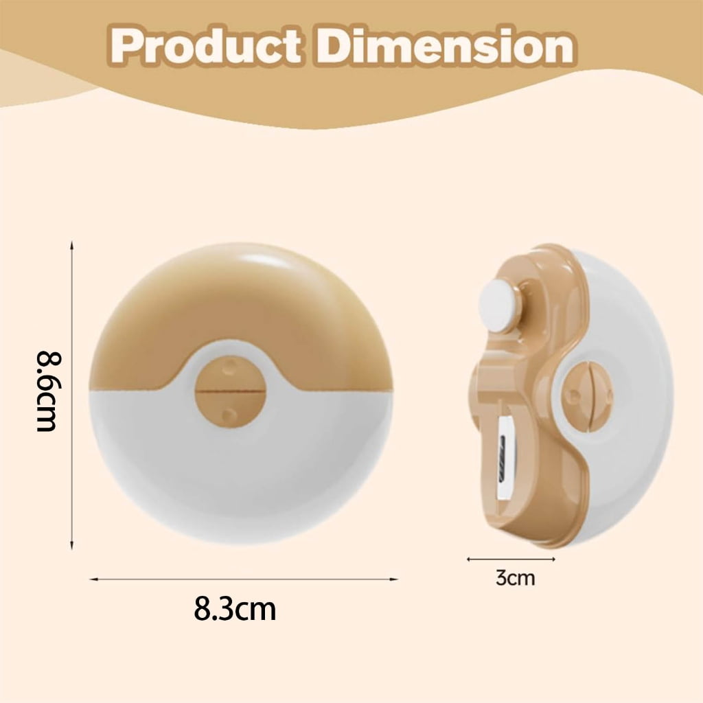 Automatic Unguis Mill For Delicate Tender Infant Elderly Use Double Function ABS Substance