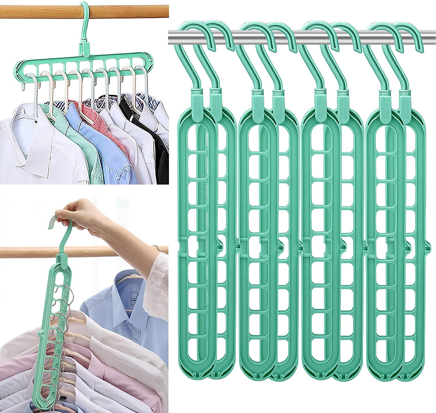 Closet Organizer Space Saver Clothing Rack Magic Hanger Clothes Hook Home Tool U 
