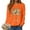 Orange, variant on larppty Womens Crewneck Christmas Sweatshirts Shirts Holiday Ugly Sweatshirts for Women （Pink, XL）