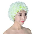 thumbnail image 6 of 3D Flower Water Sports Hat Breathable Swimming Bath Cap Soft Long Hair Swimming Hat Ear Protection Comfortable Pool Accesories, 6 of 6