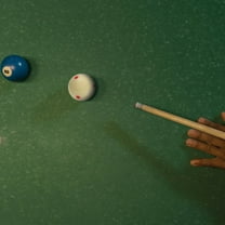 NICEXMAS Red Resin Cue Ball with Six Dots for Billiard Practice Training and Skill Improvement