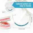 thumbnail image 2 of ABCISI Fake Braces, Brackets Falsos Para Dientes Kit 2 Pack, Braces Kit with Brackets & Wire & Glue, Brackets Para Dientes DIY Retainer for Teeth, Dental Student Practice Props (Blue), 2 of 7