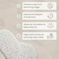 thumbnail image 3 of Soap Saver Pad – Versatile Soap Holder for Kitchen & Bathroom – Durable Dish for Hand Soap, Shampoo Bars & Dish Soap – Large, Easy-to-Clean Design – Ideal for Travel – 1 Pack, 3 of 4